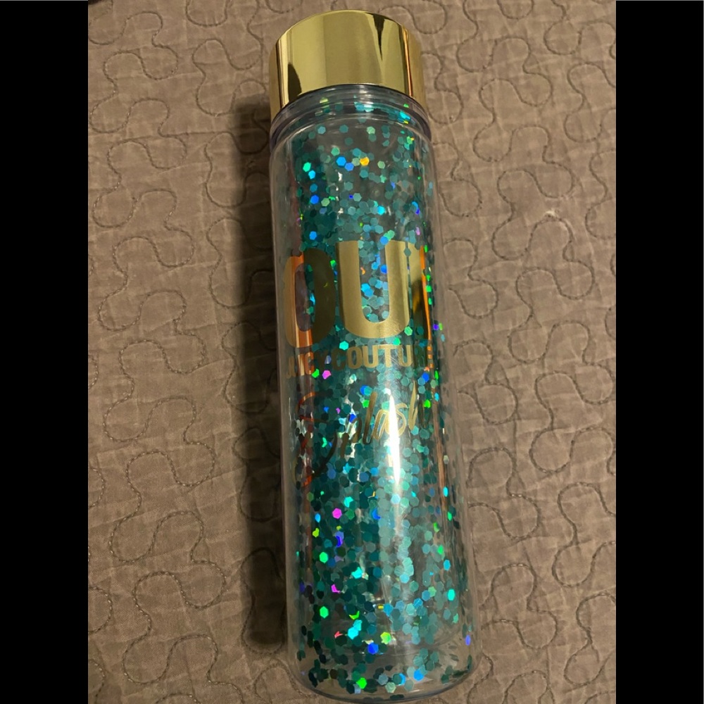 OUI juicy Couture water bottle glitter
